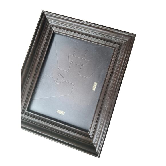 Raised Layered Dark Wood Frame Wooden photo art frame 9x12 victorian vintage - Picture 1 of 8